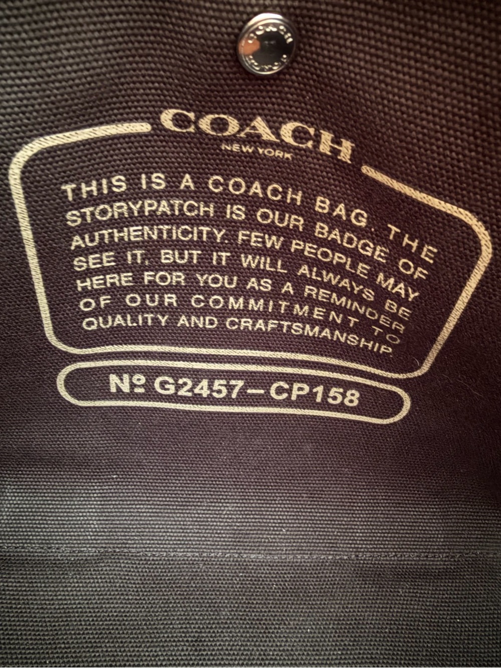 Coach Cargo Canvas Tote Black Tan Silver Adjustable/Removable Strap - Picture 8 of 11